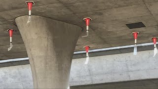 Here's what the upside-down cones on California freeways are for