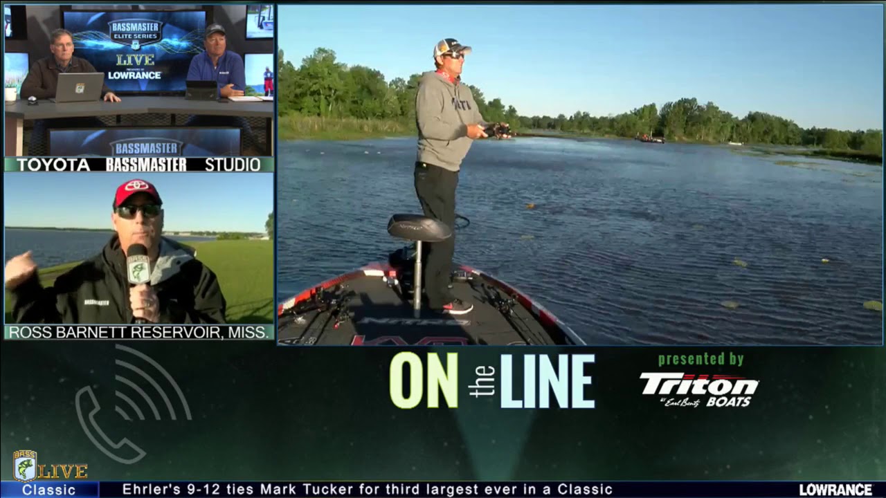 bass fishing at night 2017 Bassmaster LIVE at Ross Barnett- Monday part 1