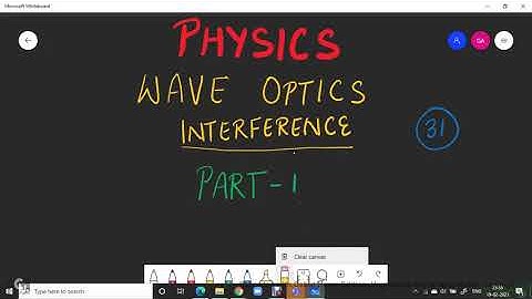 AAI AO/ATC 2020 - 2021 | Physics | Wave Optics | Interfrence | Part 1