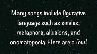 Figurative Language In Songs