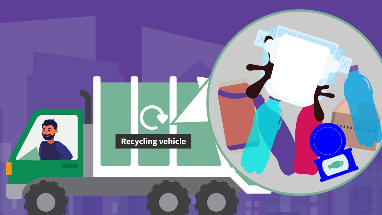 Prevent Contamination in Recycling Bin - Nappies (subtitled) w/o