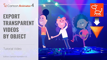 Cartoon Animator 4.5 Tutorial - Export Transparent Videos by Object