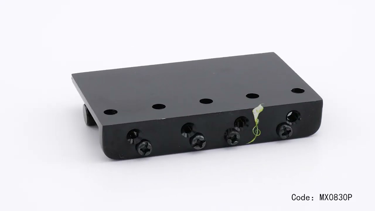 Musiclily Basic 57mm Top-loading Fixed Hardtail Bass Bridge for Precision/Jazz Bass 360 show