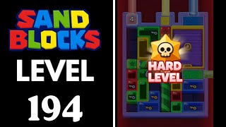 Sand Blocks: Drop Puzzle Level 194 Walkthrough 