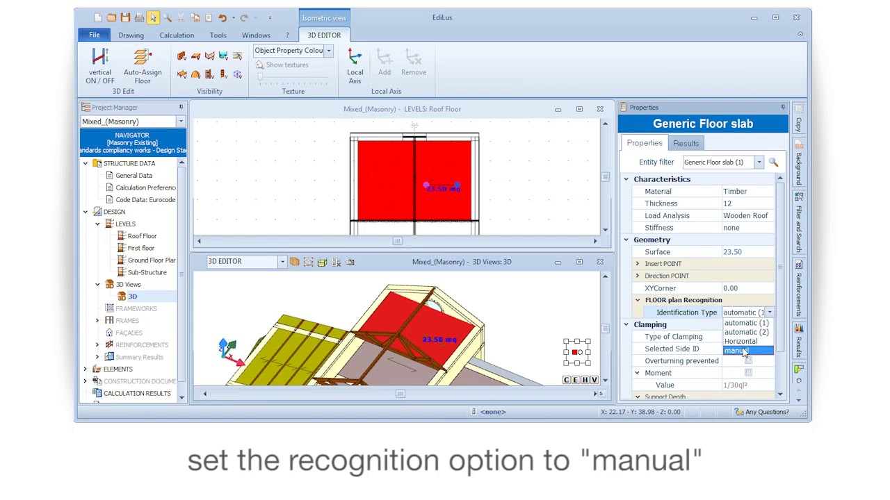 EdiLus Tutorial - Drawing a sloped slab - ACCA software - YouTube