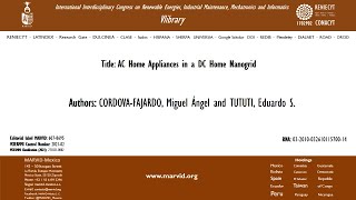 AC Home Appliances in a DC Home Nanogrid