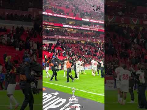 لاعبو منتخب مالي يحتفلون مع جماهيرهم