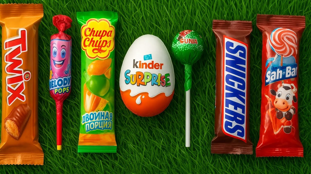 Satisfying Video ASMR Lollipops Chocolate and Candy Gummy Candy Unboxing Video ASMR #usa