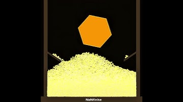 This is what happens when geometry hits like honey 🍯🐝 #fractal #physics #satisfying #amber
