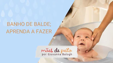 Como dar banho no balde para recém-nascido?