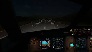 Beautiful Night Landing At Tivat Lytv A320