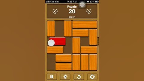 Unblock me Expert level 20 solution