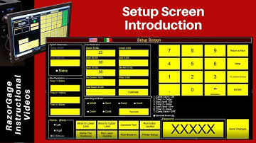 Introduction to the Setup Screen for RazorGage Software