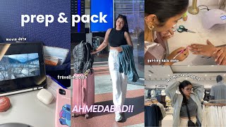 PREP + PACK TO AHMEDABAD | shopping, cleaning, hauls, travel essentials | by shreeeinbloom