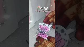 “DIY paper butterflies ✨ सजावट के लिए perfect!”🏷️ Hashtags:#paperart #butterfly #craftideas #shorts