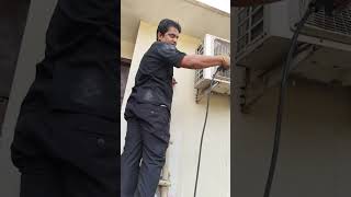 AC Outdoor Unit Service | AC Cooling Service Complete | Outdoor Cleaning & Repair Live #ACservice