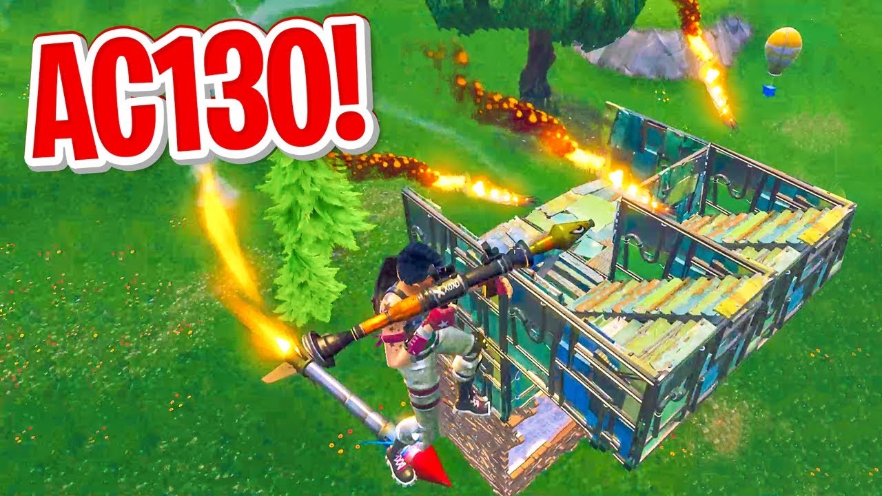 AC-130 GUIDED MISSILE ROCKET RIDE in Fortnite Battle Royale - YouTube