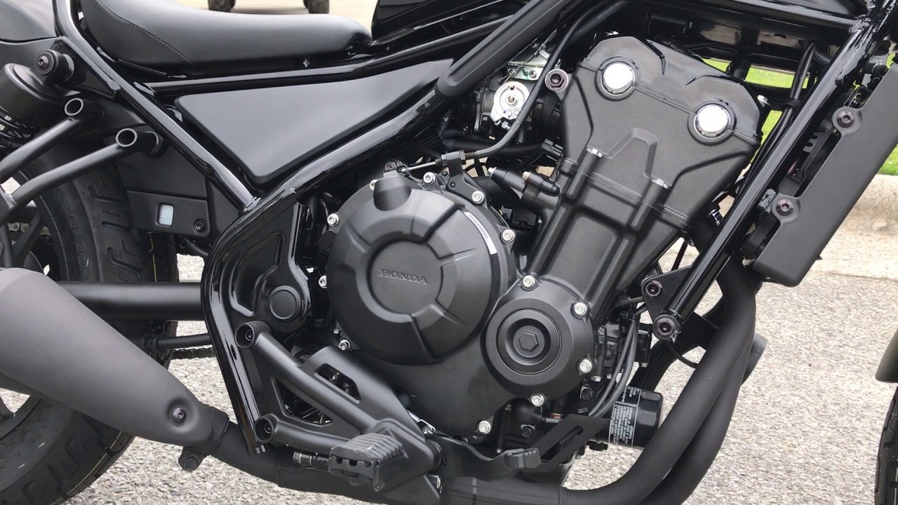 2017 Honda Rebel 500 black - YouTube