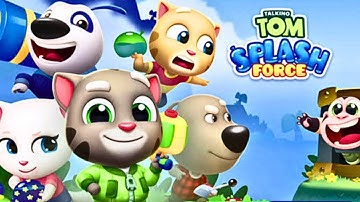 Talking Tom Splash Force •• Talking Angela & Talking Hank Gameplay
