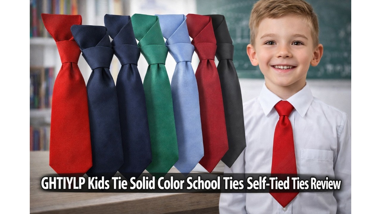 👔 GHTIYLP Kids Tie Solid Color School Ties Self-Tied Ties Review 🎒