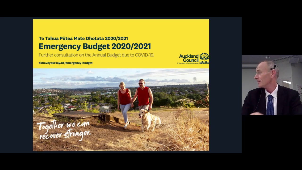 Emergency Budget 2020/2021 - Online Community Webinar North | Auckland Council