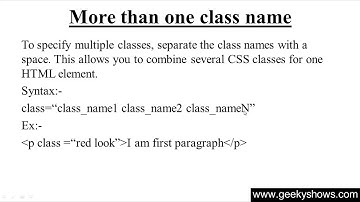 187. Class Attribute in HTML (Hindi)
