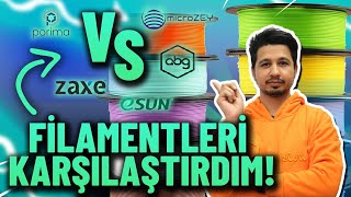 I Compared Turkey's Best Selling Filaments!