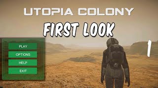 Utopia Colony 1 |  First Look & GamePlay |       Mars | Mining| Solar System screenshot 1
