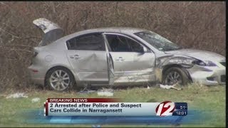 Narragansett police crash