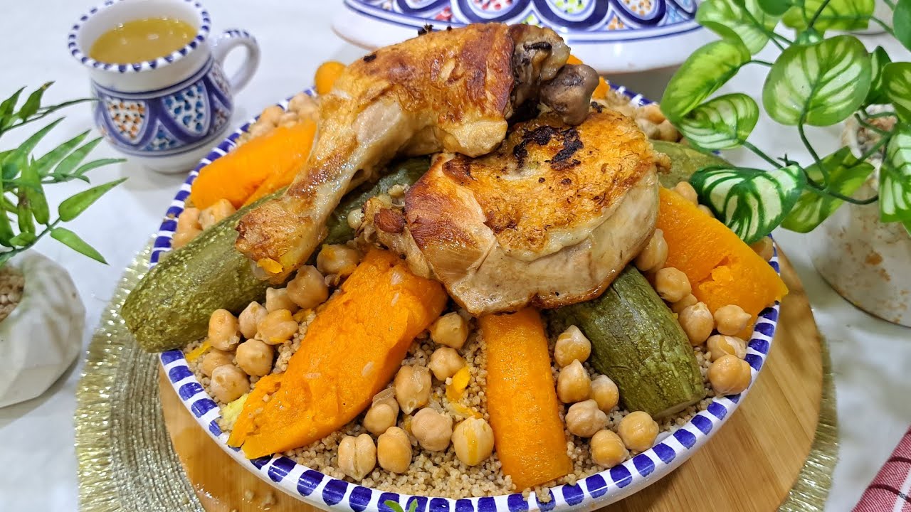 #وصفات_رمضان_2026 كسكس الشعيربالدجاج و الخضار مفلفل على حبةبلا تعجان /مطبخ ام وليد