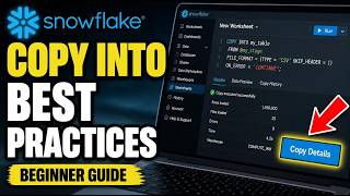 How to subscribe to Snowflake COPY INTO loading best practices - Beginner Guide
