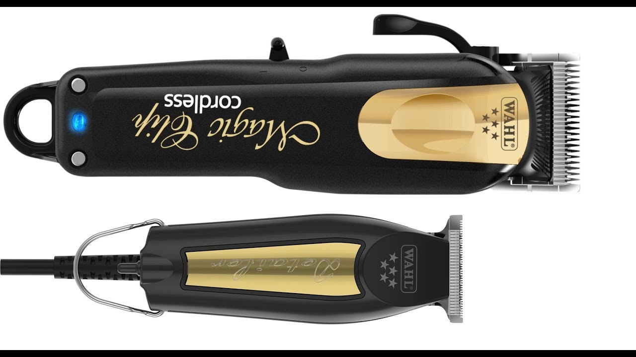 cordless magic clipper black & gold