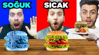 ERİMİŞ JELİBON? SOĞUK veya SICAK YEMEK CHALLENGE! w/ @Tugaygok01 @FIRATSOBUTAY