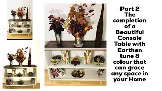 DIY Console Table Making Part 2 - How To Make Console Table - Home Decor Elegant Console Table.