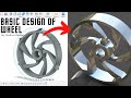 Wheel design in fusion 360  simple wheel in cad software