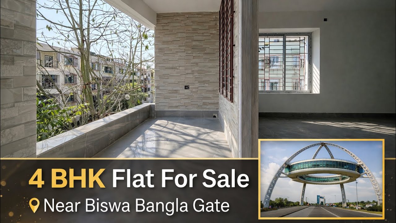 4 Bh Ready New Flat Sale Near Biswa Bangla Gate, New Town, Kolkata #flat #property #realestate 
