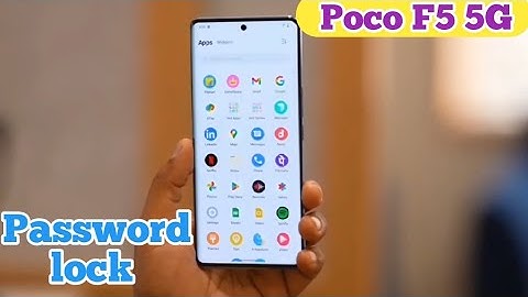 How To Set Screen Lock Password In Poco F5 5G, Screen Lock Password Setting,How To Set