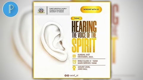 Professional CHURCH FLYER DESIGN using Pixellab | Step by Step Pixellab Tutorial