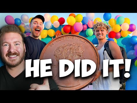 MILLIONAIRE REACTS TO Ryan Trahan 'I Delivered a Penny to MrBeast!'
