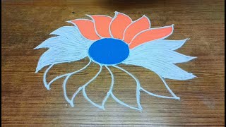 Independence Day Kolam | 4 Easy Flower kolam for Independence Day by Tamil Kolangal
