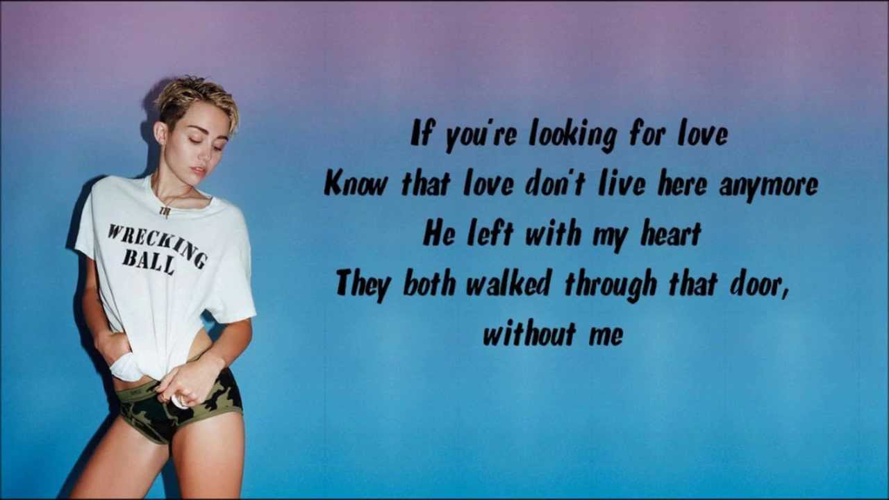 Miley Cyrus - Someone Else Karaoke / Instrumental with lyrics on screen