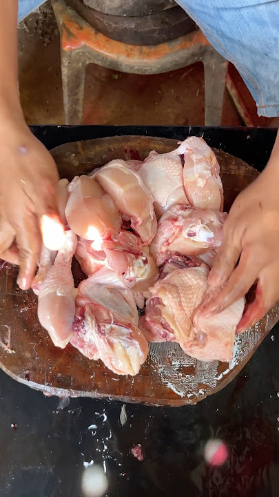 Try cutting 12 pieces again, chicken cutting skills #cuttingskills #chicken #freshchicken #short
