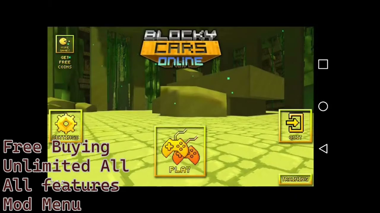 Blocky Cars Mod Apk / Mod Menu Más Reciente 2025 | Todo Desbloqueado & Dinero Ilimitado