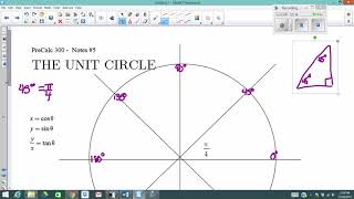 PreCalc Unit 5 Notes #5 - Unit Circle