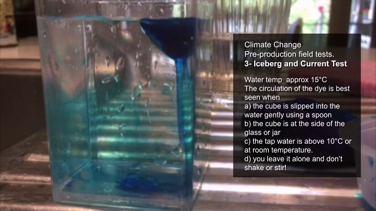 Test Iceberg Climate Change Field Tests-Iceberg and Current Test - YouTube