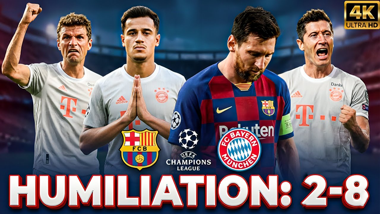 The Darkest Hour in Barcelona's History || Barcelona Vs bayern 2-8 highlights