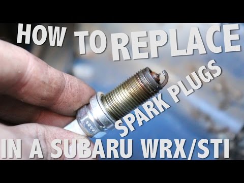 How to replace the spark plugs in a Subaru WRX/STI