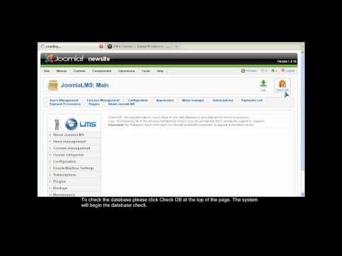 How to Check JoomlaLMS Database for Errors