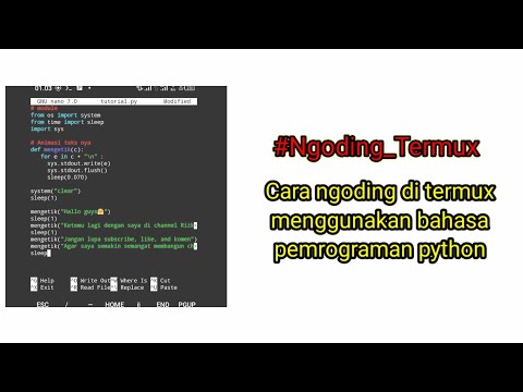 Tutorial ngoding di termux menggunakan bahasa python | Part 1