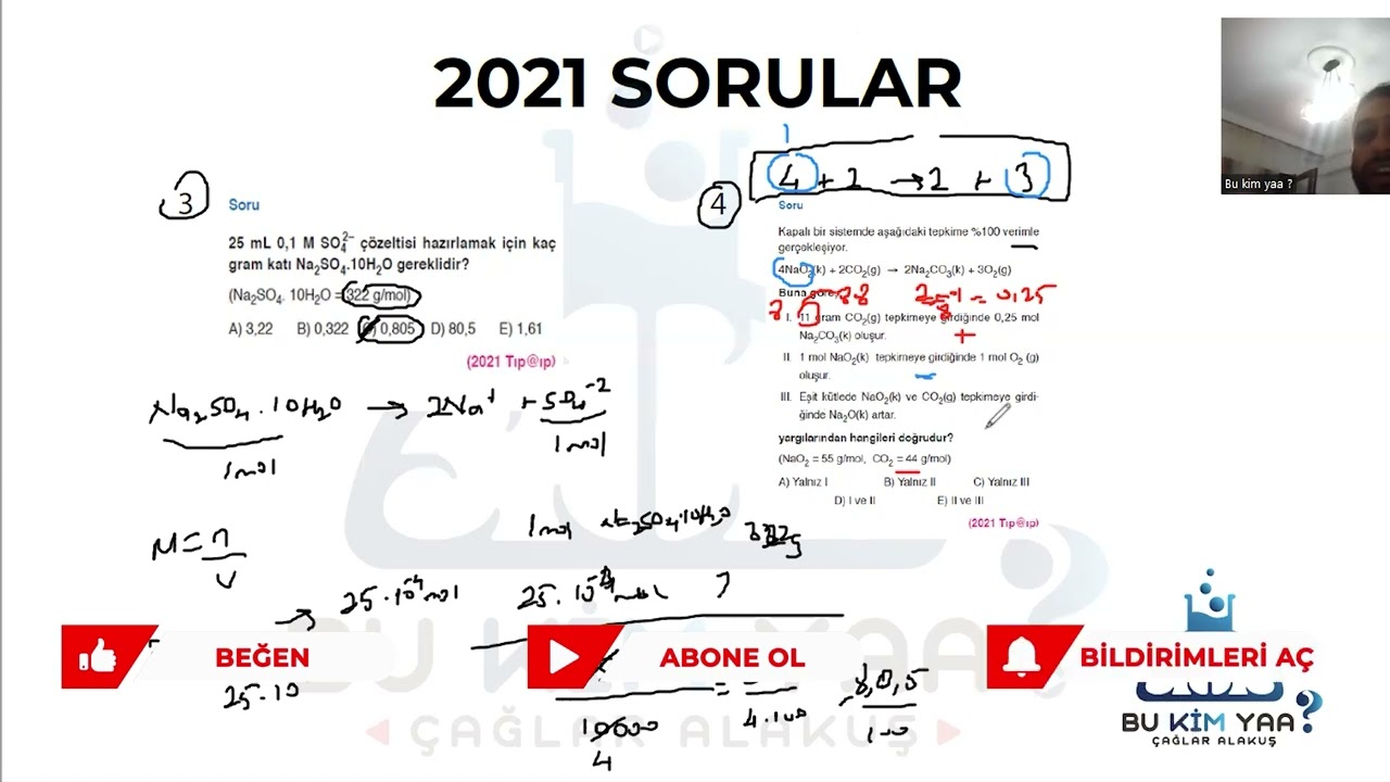 FEN ÖABT 2021 YILI ÇIKMIŞ SORU BENZERLERİ